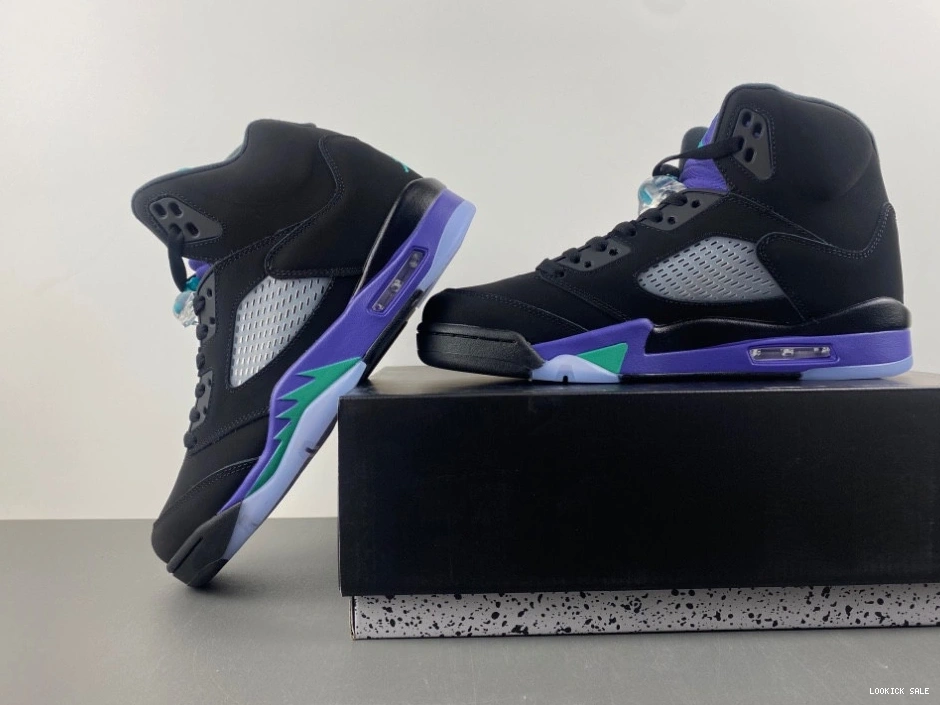 Cheap Jordan 'Black Retro Air Grape' 136027-007 5  0524